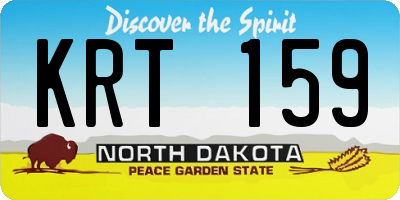 ND license plate KRT159