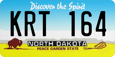 ND license plate KRT164