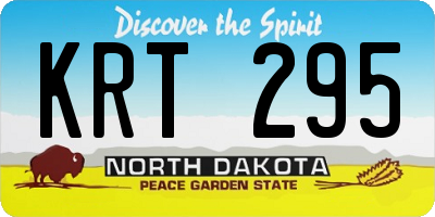 ND license plate KRT295