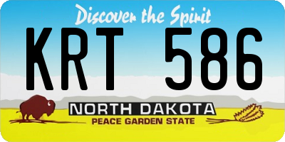 ND license plate KRT586