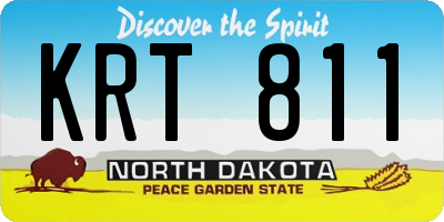 ND license plate KRT811