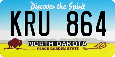 ND license plate KRU864