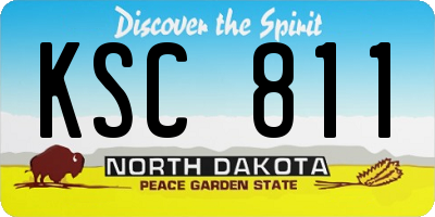 ND license plate KSC811