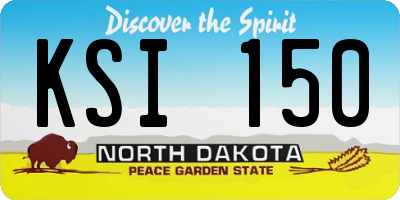 ND license plate KSI150
