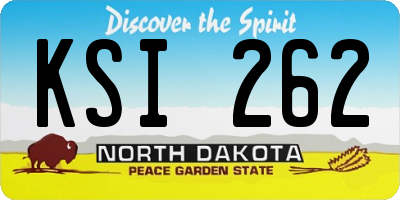ND license plate KSI262
