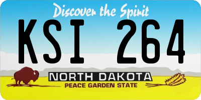 ND license plate KSI264