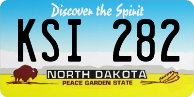 ND license plate KSI282