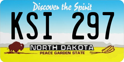 ND license plate KSI297