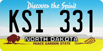 ND license plate KSI331