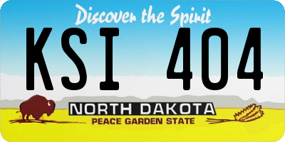 ND license plate KSI404