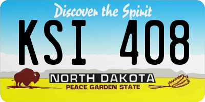 ND license plate KSI408