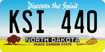 ND license plate KSI440