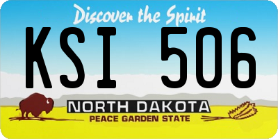 ND license plate KSI506