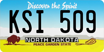 ND license plate KSI509