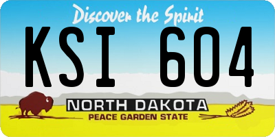 ND license plate KSI604
