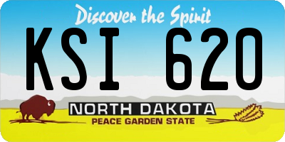 ND license plate KSI620