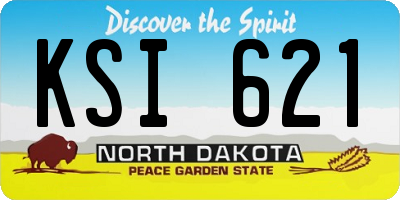ND license plate KSI621