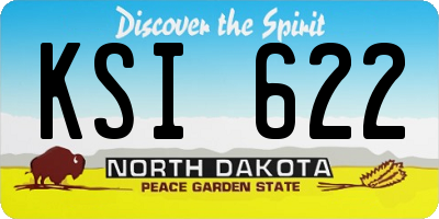 ND license plate KSI622