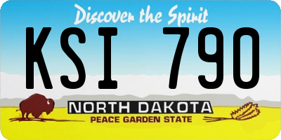 ND license plate KSI790