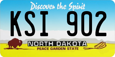 ND license plate KSI902