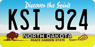 ND license plate KSI924
