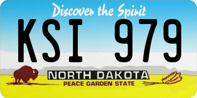ND license plate KSI979