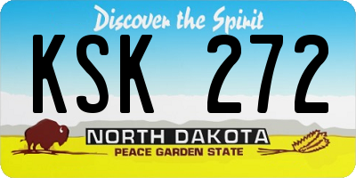ND license plate KSK272