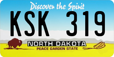 ND license plate KSK319