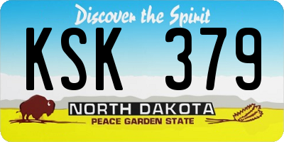 ND license plate KSK379