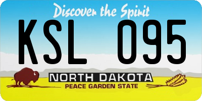 ND license plate KSL095