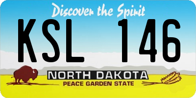 ND license plate KSL146
