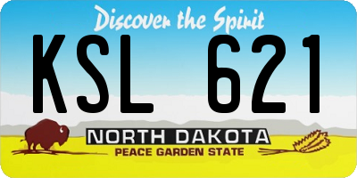 ND license plate KSL621