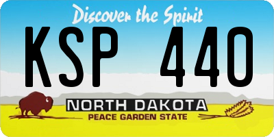 ND license plate KSP440