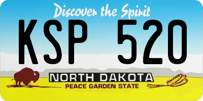 ND license plate KSP520