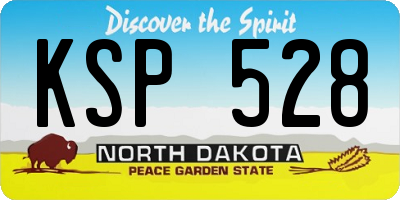 ND license plate KSP528