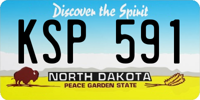 ND license plate KSP591