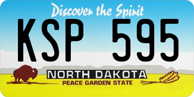 ND license plate KSP595