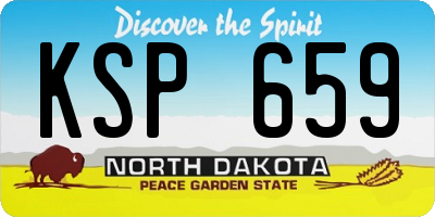 ND license plate KSP659