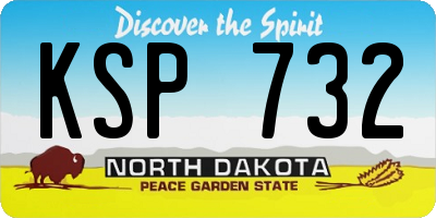 ND license plate KSP732