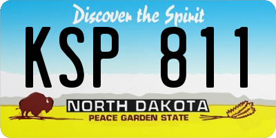 ND license plate KSP811