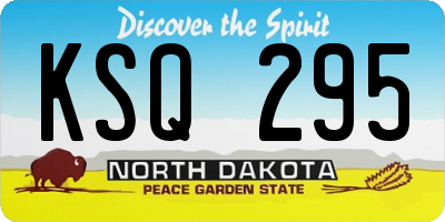 ND license plate KSQ295