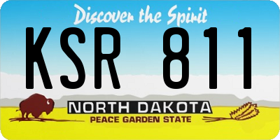 ND license plate KSR811