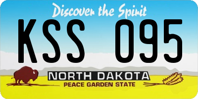 ND license plate KSS095
