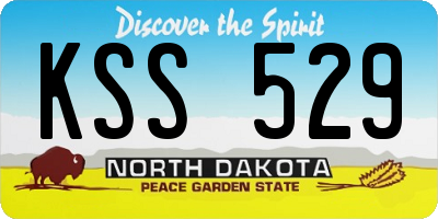ND license plate KSS529