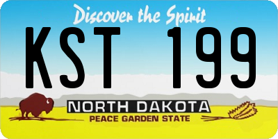 ND license plate KST199