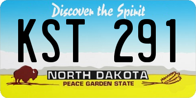 ND license plate KST291