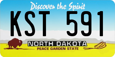 ND license plate KST591