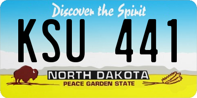 ND license plate KSU441