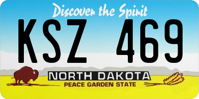 ND license plate KSZ469