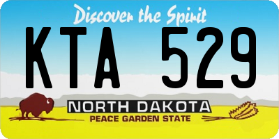 ND license plate KTA529